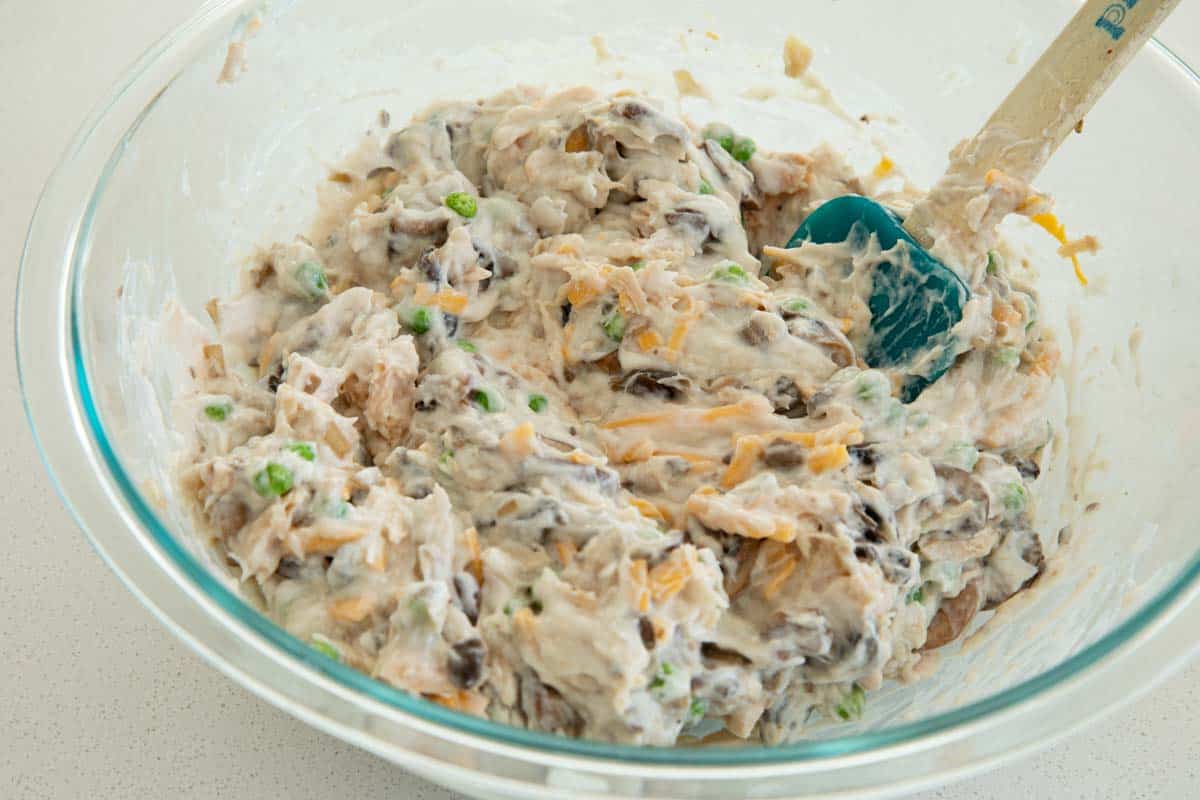 A childhood classic that should be in every recipe repertoire, this Tuna Casserole is nostalgic and comforting and creamy and delicious. It’s always a family favorite for a reason! What Goes in Tuna Casserole