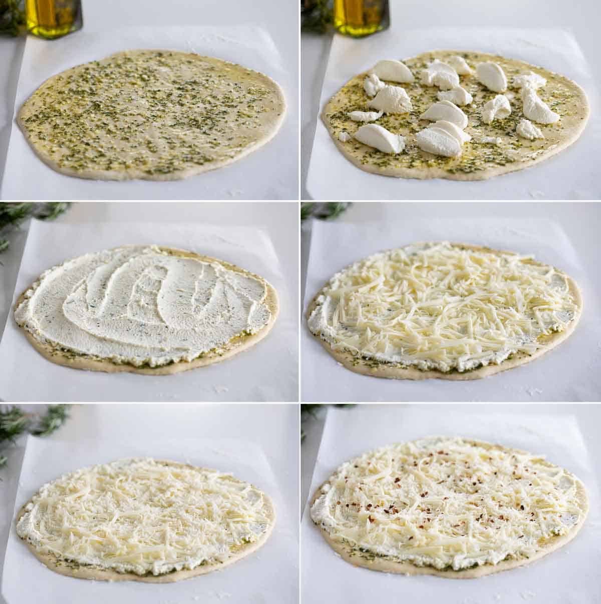 Steps to Make a White Pizza