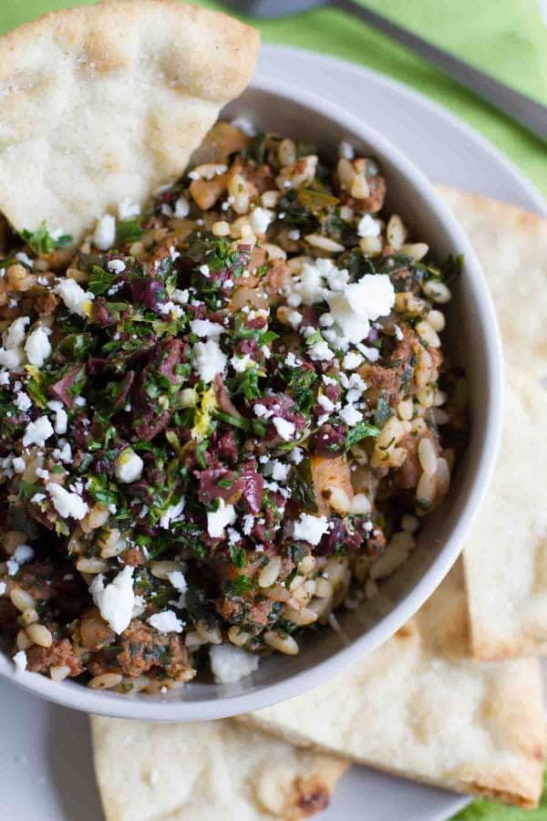 Greek Goulash with Feta Cheese