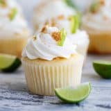 Key lime cupcake with buttercream