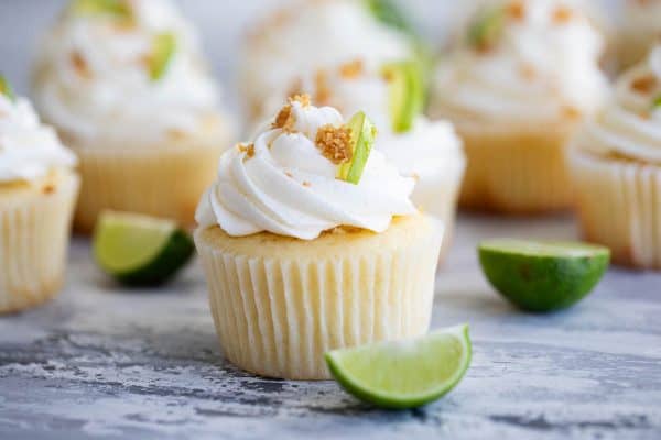 Key lime cupcake with buttercream