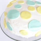 Lemon Lime Cake with Fondant Decoration
