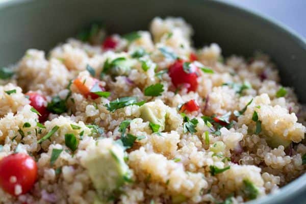 quinoa salad with vegetables