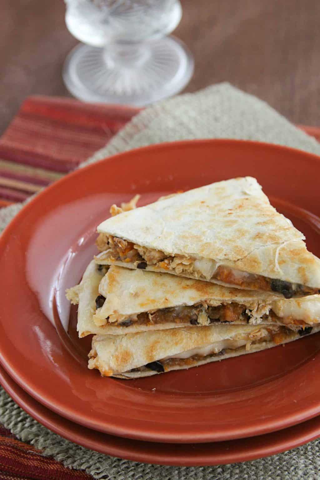 Sweet Potato Chicken Quesadillas Taste and Tell