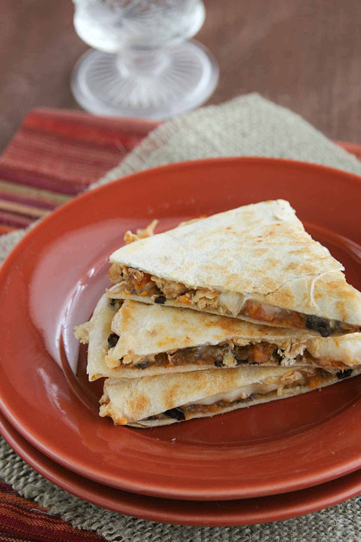 Sweet Potato Chicken Quesadillas Taste and Tell