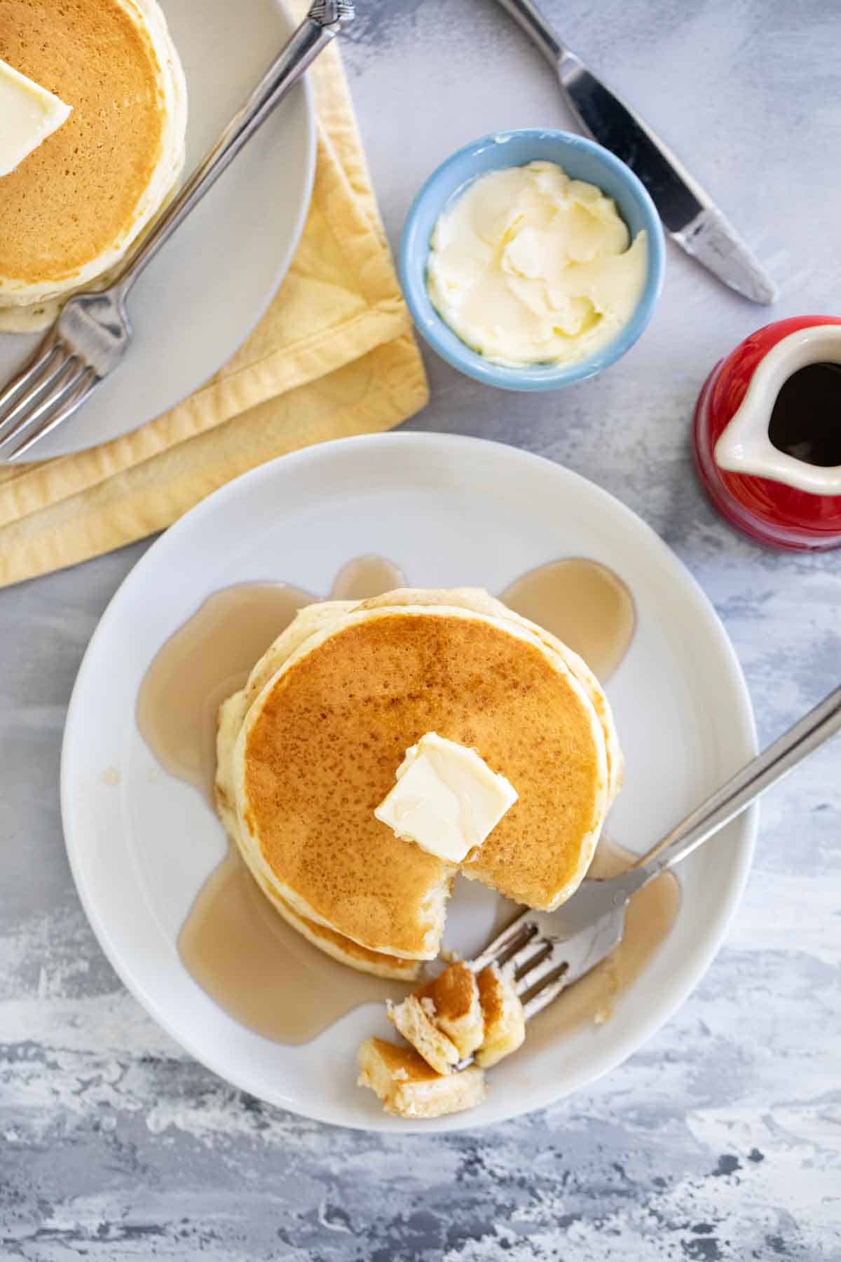 Soft & Fluffy Copycat Pancake Recipe Tastes Like IHOP (No Tipping Required), Breakfast