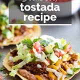 Ground Beef Tostada Recipe