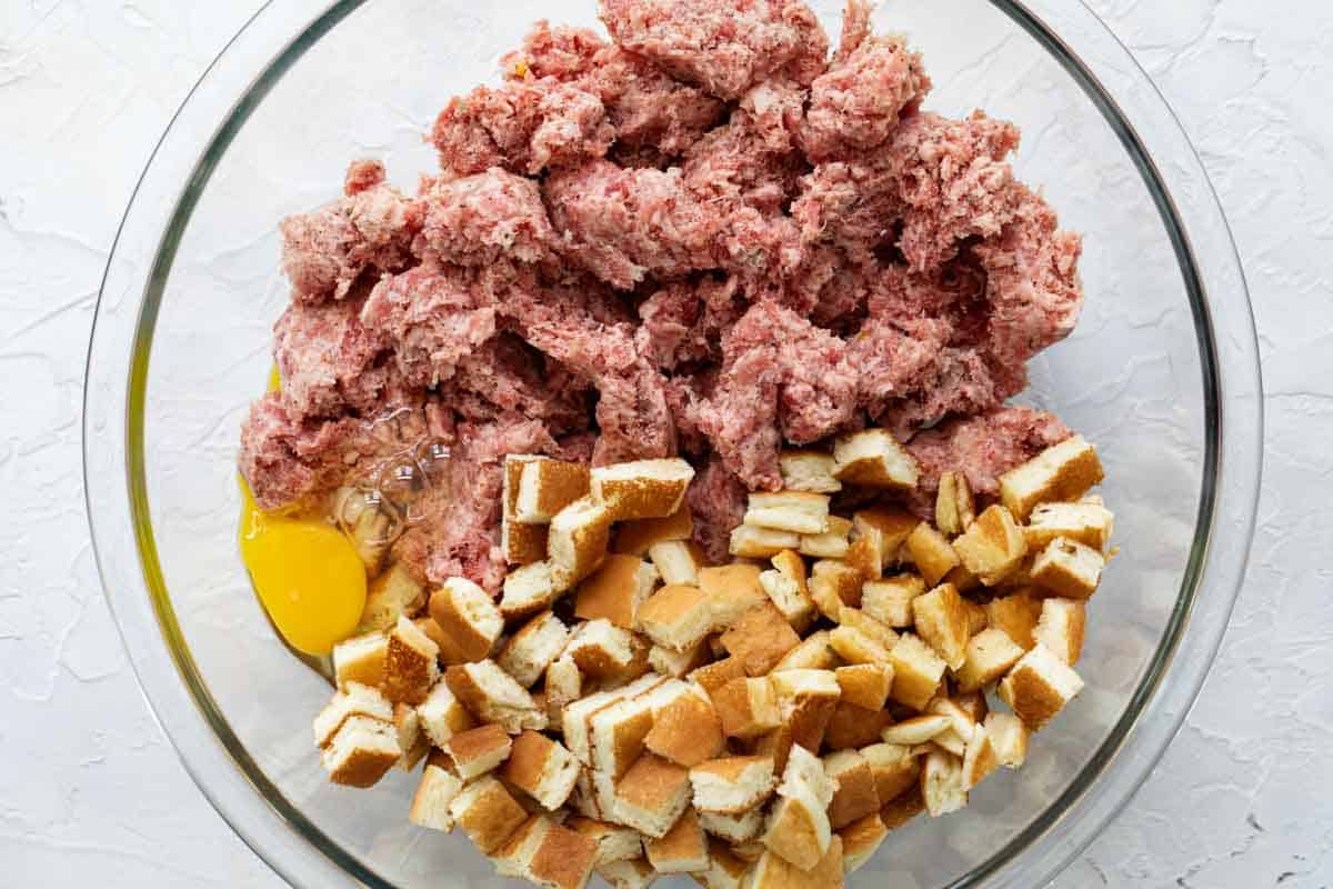 ingredients for Breakfast Sausage Meatballs