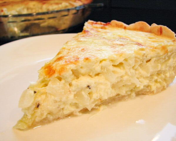 slice of Caramelized Onion Pie