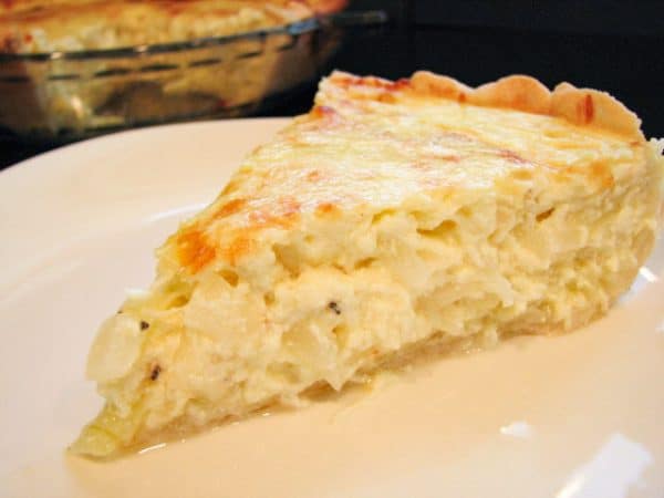 slice of Caramelized Onion Pie