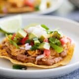 Chicken Tostadas