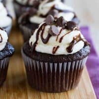 Chocolate Cupcakes with Amaretto Flavoring
