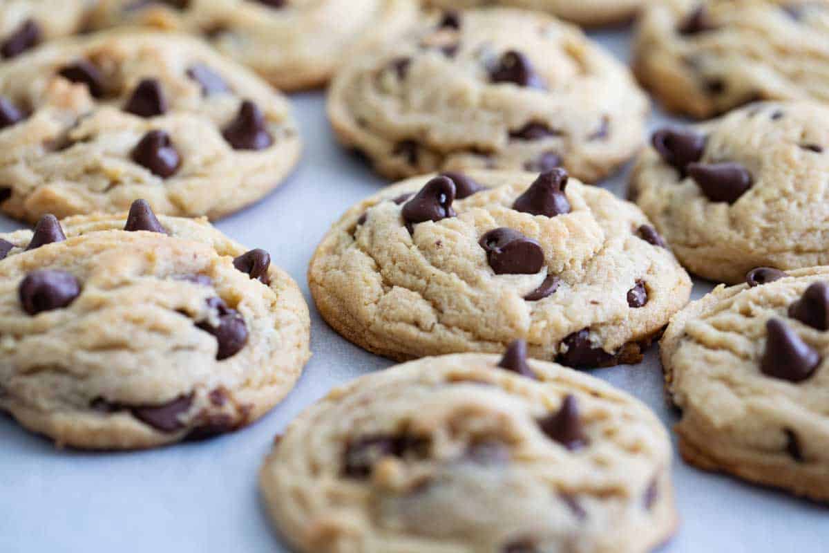pudding cookies with chocolate chips