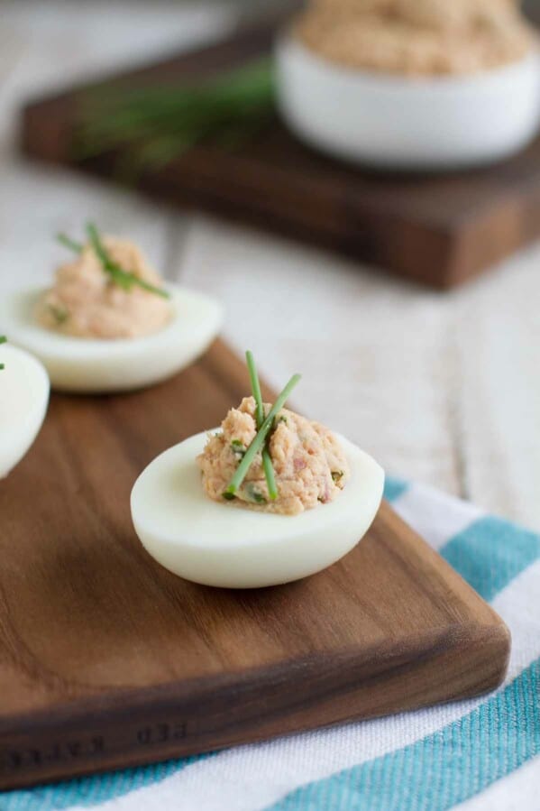 Deviled Eggs made with Deviled Ham