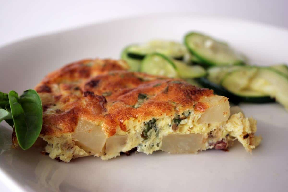Frittata with Potato and Bacon Taste and Tell