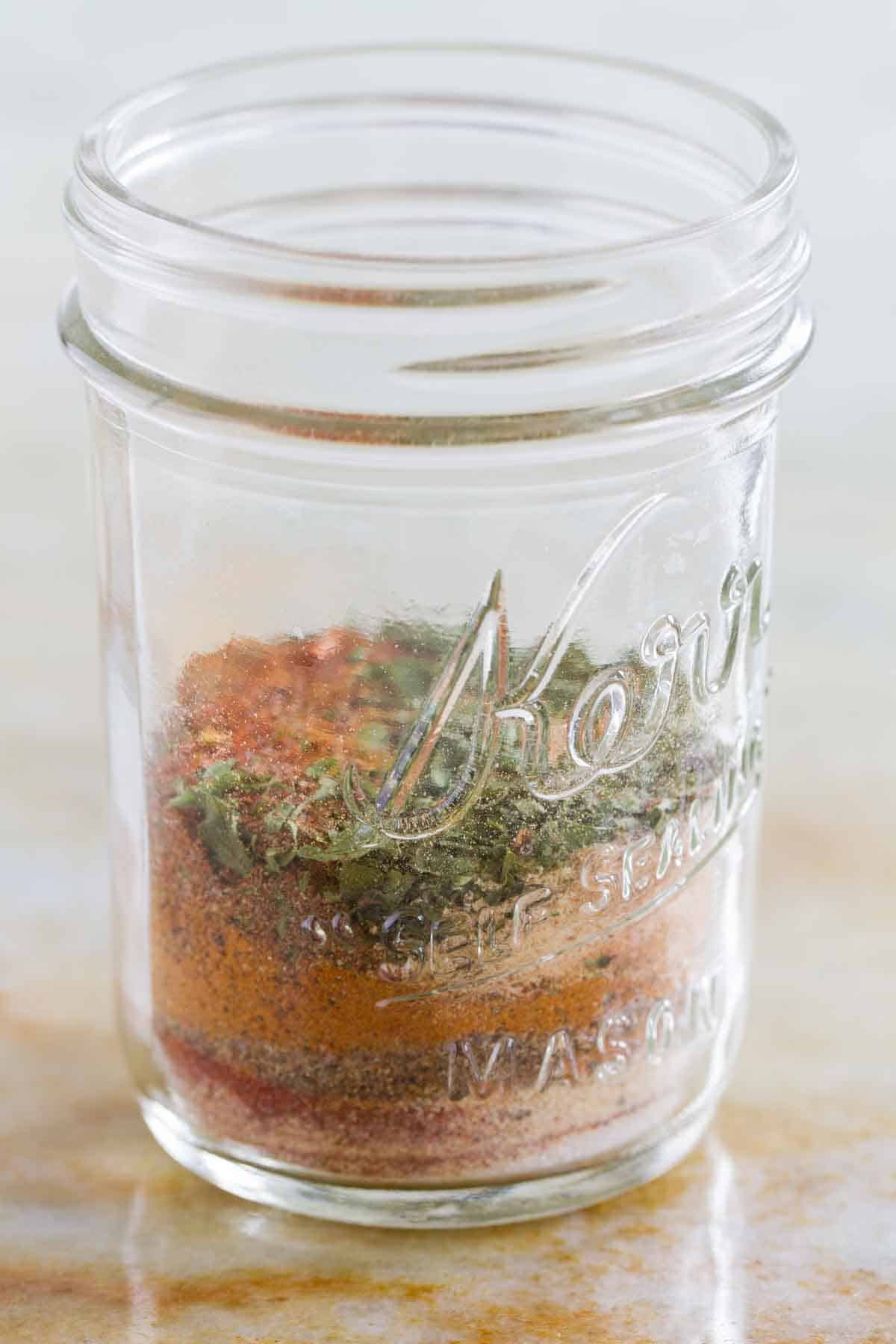 jar full of Jamaican Jerk Seasoning