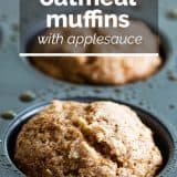 Recipe for Oatmeal Muffins with Applesauce