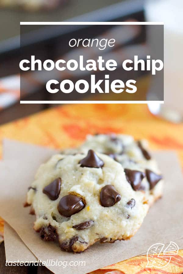 Orange Chocolate Chip Cookies Recipe Taste and Tell