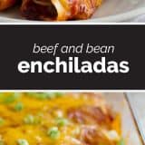 Beef and Bean Enchiladas Recipe