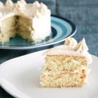 slice of Caramel Cake with Caramelized Butter Frosting