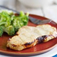 grilled honey mustard pork chops