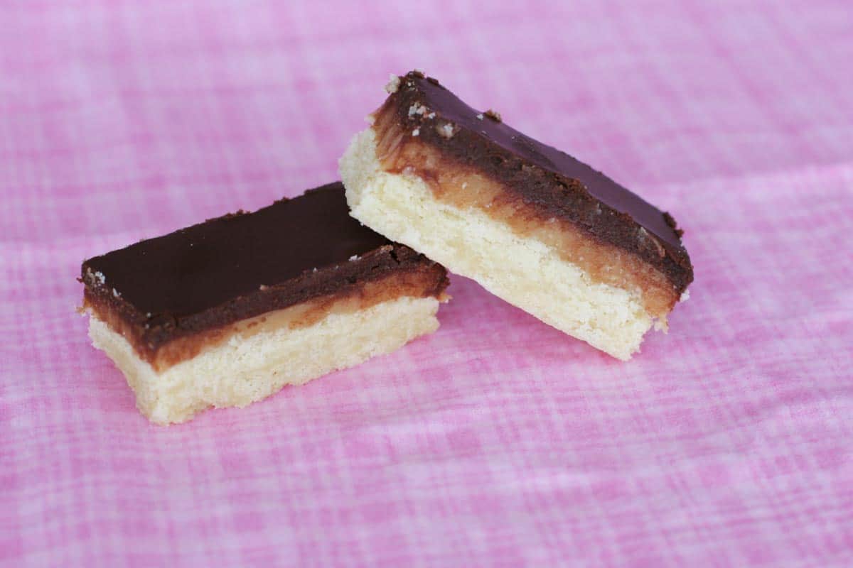 Pieces of Millionaires Shortbread