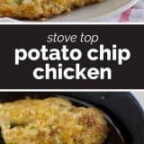 Potato Chip Chicken collage with text