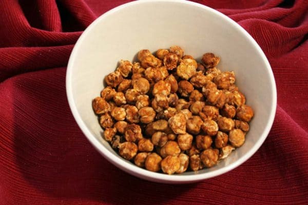 bowl of spiced chickpeas