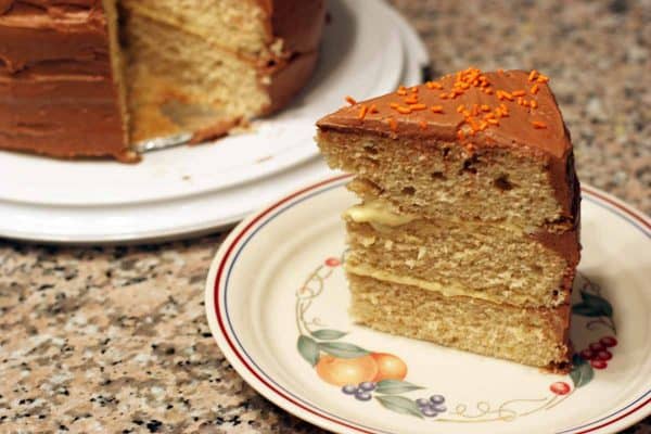 Slice of Sweet Potato Cake