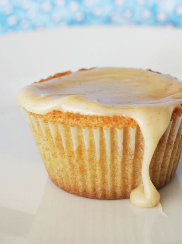 brown sugar pound cake cupcake with brown butter icing