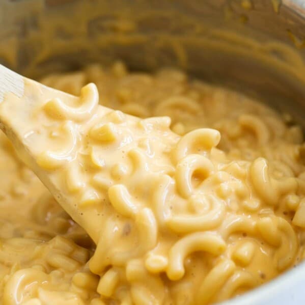 spoonful of easy mac and cheese