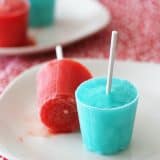 2 Homemade Ice Pops on a plate