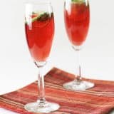 pomegranate and cranberry mocktail