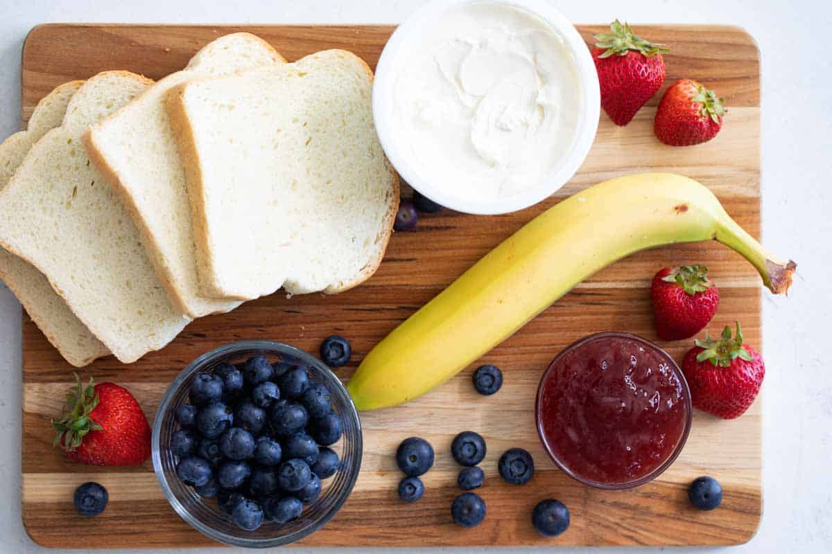 ingredients for American toast