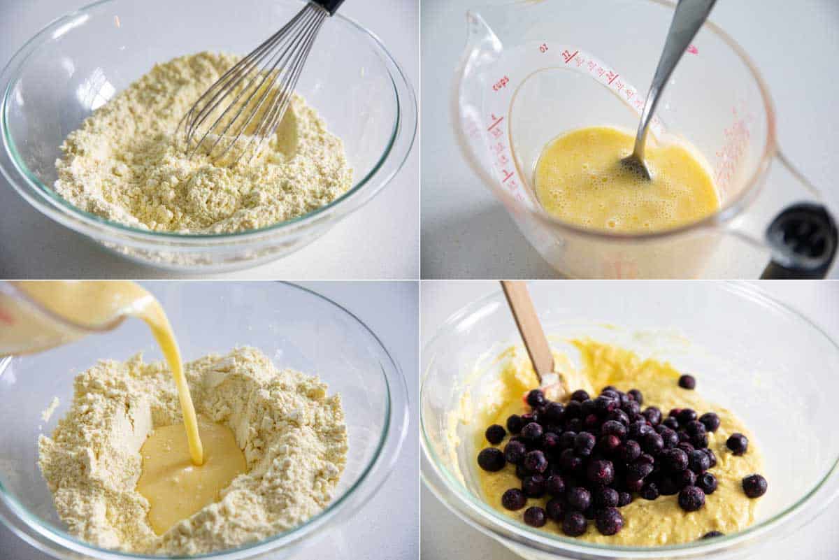 steps to make lemon blueberry muffins