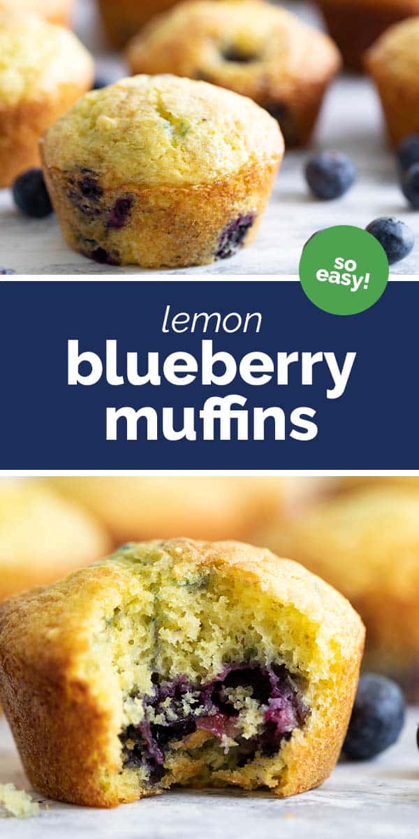 Easy Lemon Blueberry Muffins from a Cake Mix Taste and Tell