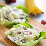 chicken lettuce wraps with tropical flavors