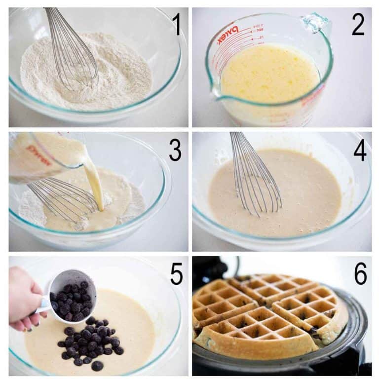 Homemade Blueberry Waffles Recipe Taste and Tell