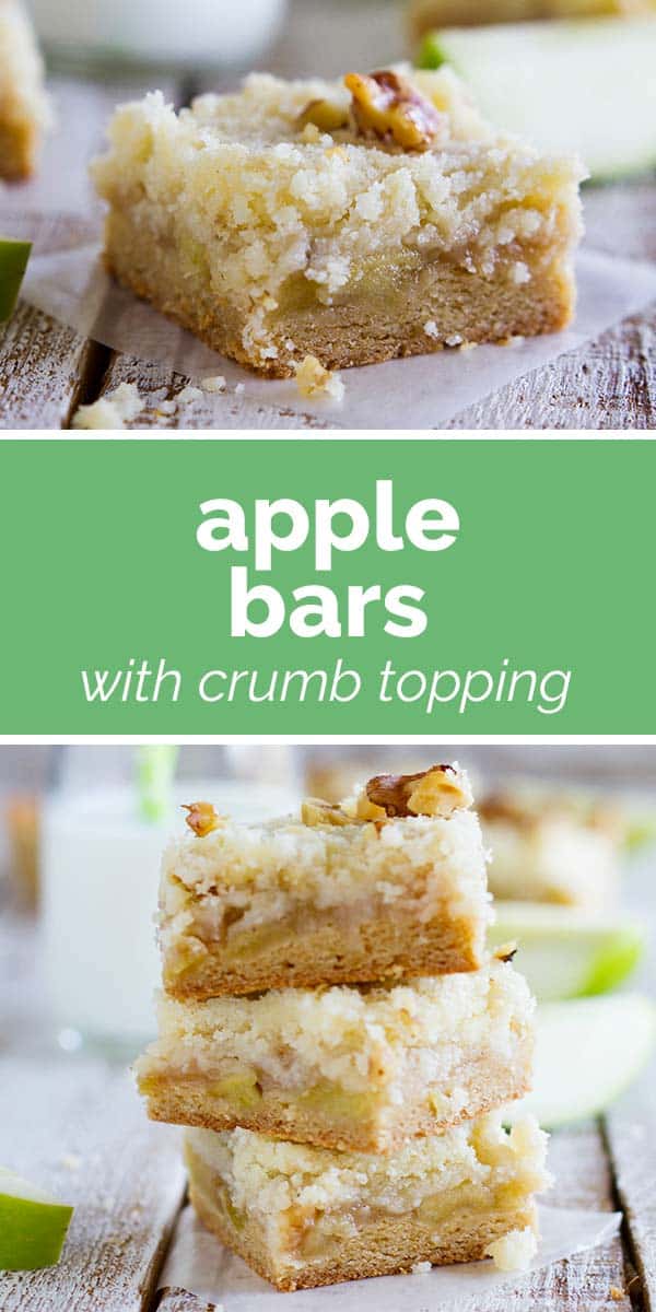 Apple Bars with Crumb Topping Taste and Tell