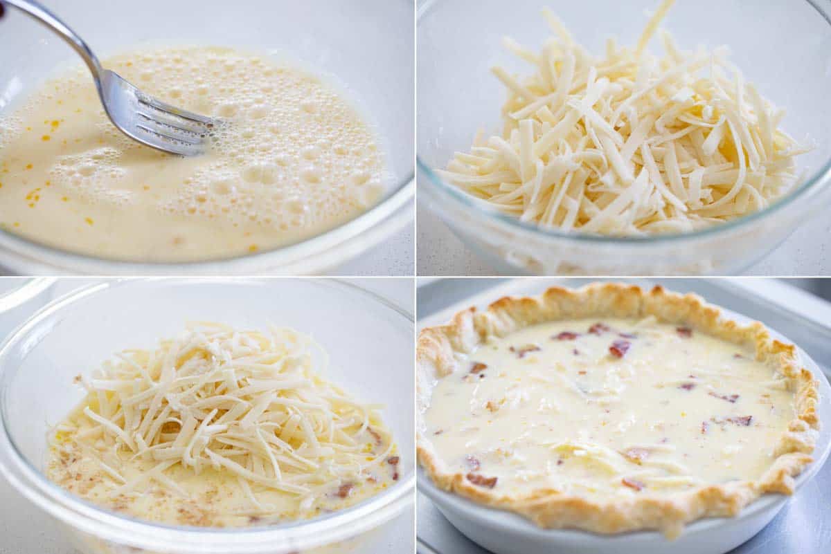 steps to make quiche lorraine