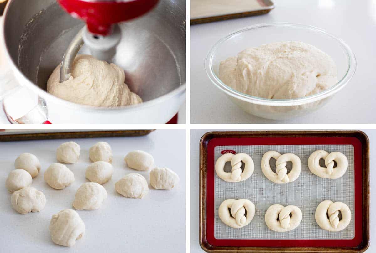 steps to make soft pretzels