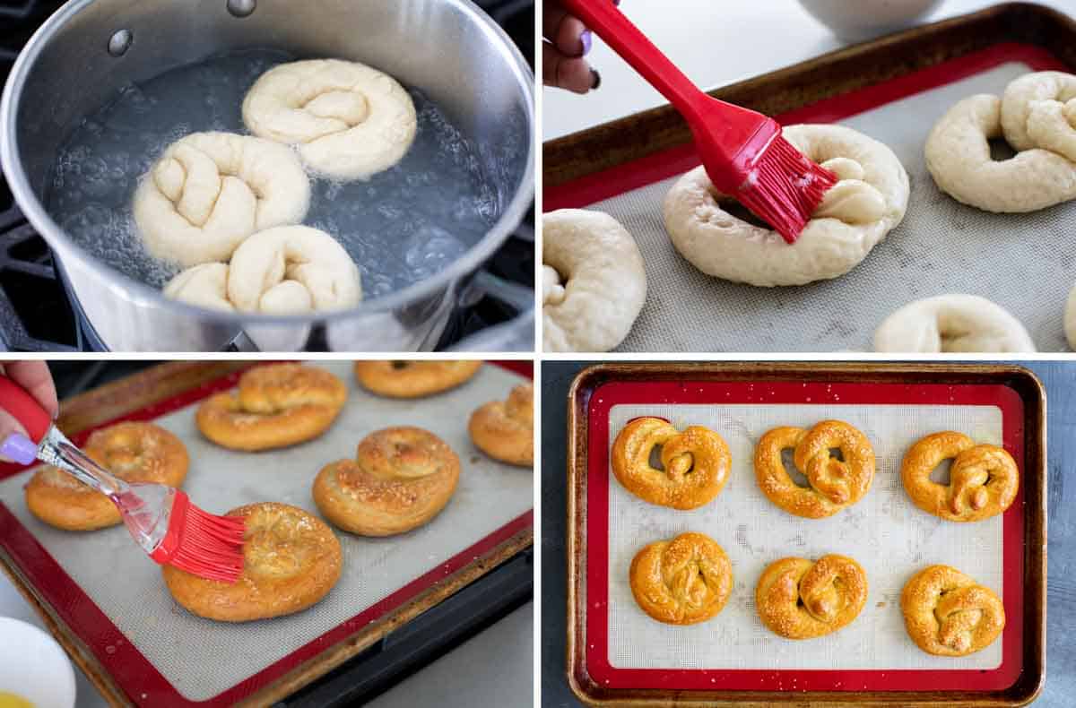 steps to make soft pretzels