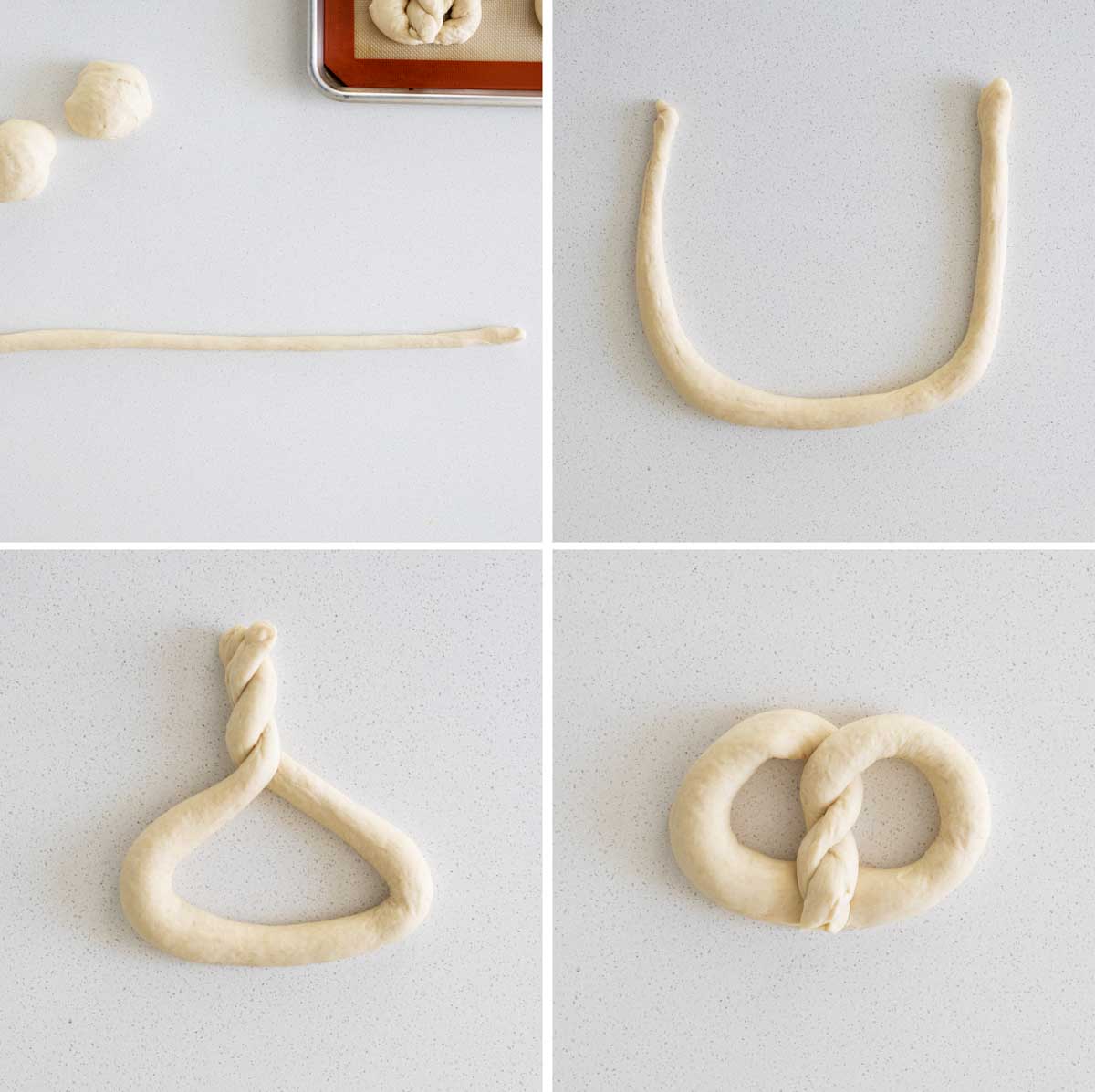 how to shape homemade pretzels