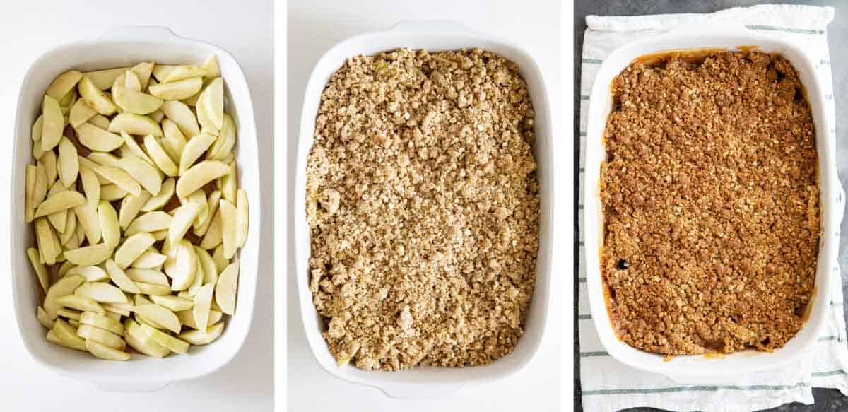 steps for baking apple crisp