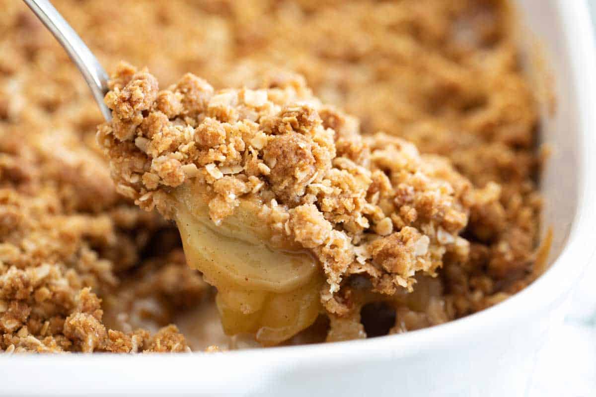 spoonful of apple crisp