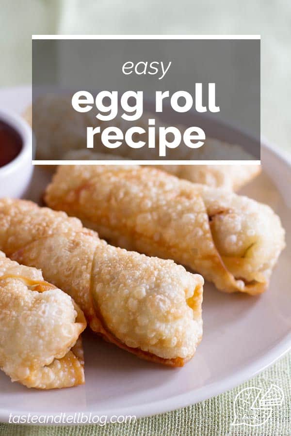 Easy Egg Roll with text overlay
