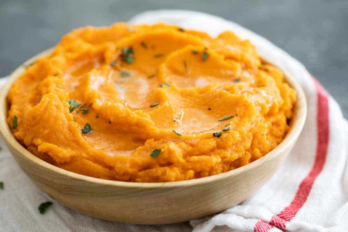 Mashed Sweet Potatoes with Brown Butter - Taste and Tell