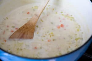 making Creamy soup from scratch