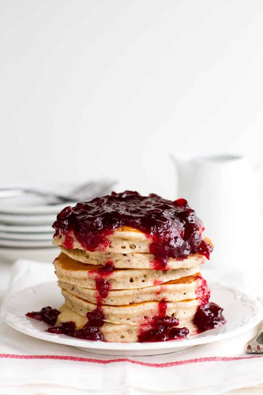 Photo inspiration: Cranberry Pancakes With Simple Syrup Recipe Reference: Cranberry Pancakes Recipe