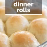 Dinner Roll Recipe with Text Overlay